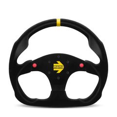 Γνήσιο Τιμόνι MOMO Motorsport MOD. 30 με κουμπιά είναι ένα τιμόνι με επίπεδο κάτω μέρος και κουμπιά αξεσουάρ που μπορούν να συνδεθούν για να ενεργοποιήσουν οτιδήποτε