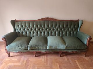 Αντίκα πλήρη σετ σαλονιού. Καναπές, πολυθρόνες. καρέκλες. (Πωλούνται μαζί και χωριστά)