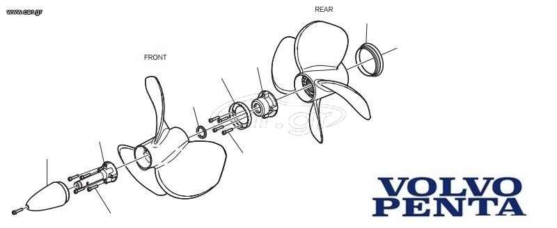 Volvo Penta IPS Propellers T6 Προπελλες