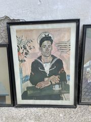 5 vintage κάδρα με κορνίζες