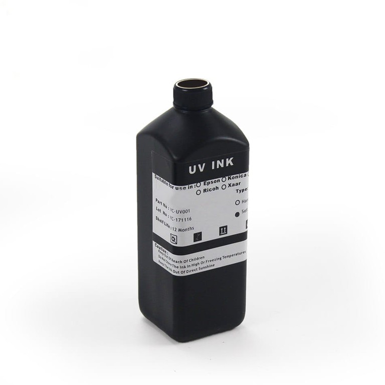 UV Μελάνι Black 500ml — Έντονο Μαύρο για UV Printers
