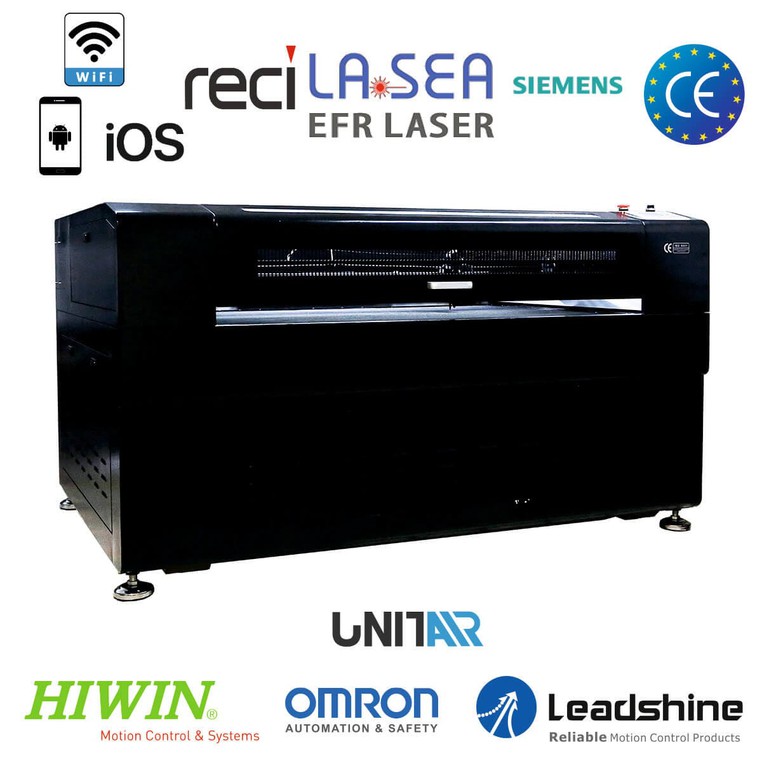 CO2 laser cutting machine 1300x900- 130 - 150w - autofocus