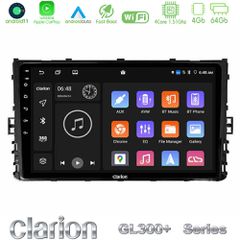 Clarion GL300+ Series 4Core Android11 4+64GB VW MQB 2017-> Navigation Multimedia Tablet 9"