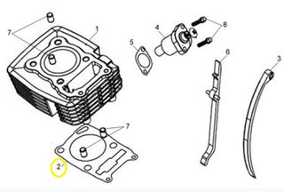 Φλάντζα Κυλίνδρου Sym NH-X125 ABS E5 2021-2023 12191-NAA-000