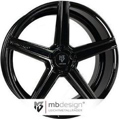 Ζάντες αλουμινίου MB Design KV1 9.5x19 5x112 et45 ch75,1 (Γυαλιστερό, Μαύρο)