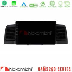Nakamichi NAM5260 Series 4Core Android13 4+64GB Toyota Corolla 2002-2006 Navigation Multimedia Tablet 9" Με Carplay & Android Auto