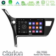 Clarion GL700 Lite Series 8Core Android11 6+128GB Toyota Corolla 2017-2018 Navigation Multimedia Tablet 10" Με Carplay & Android Auto