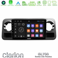 Clarion GL700 Lite Series 8Core Android11 6+128GB Mercedes Sprinter W907 Navigation Multimedia Tablet 10" Με Carplay & Android Auto
