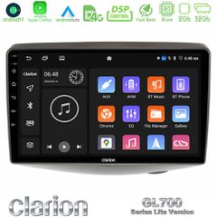 Clarion GL700 Lite Series 8Core Android11 2+32GB Toyota Yaris 1999 - 2006 Navigation Multimedia Tablet 9" Με Carplay & Android Auto