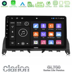Clarion GL700 Lite Series 8Core Android11 2+32GB Mercedes C Class W204 Navigation Multimedia Tablet 9" Με Carplay & Android Auto
