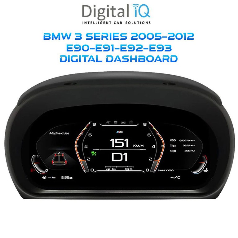 DIGITAL IQ DDD 954_DC (10in) DIGITAL CLUSTER for BMW 3 Series (E90-E91-E92-E93) mod. 2005-2012