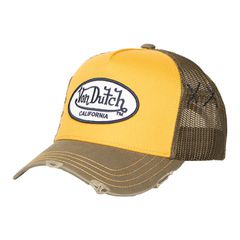 Von Dutch Καπέλο Trucker mesh cap khaki/yellow