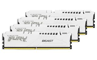 Kingston KF560C40BWK4-64 FURY Beast RAM 64GB (4x16GB) DDR5 6000MT/s CL40 RGB White