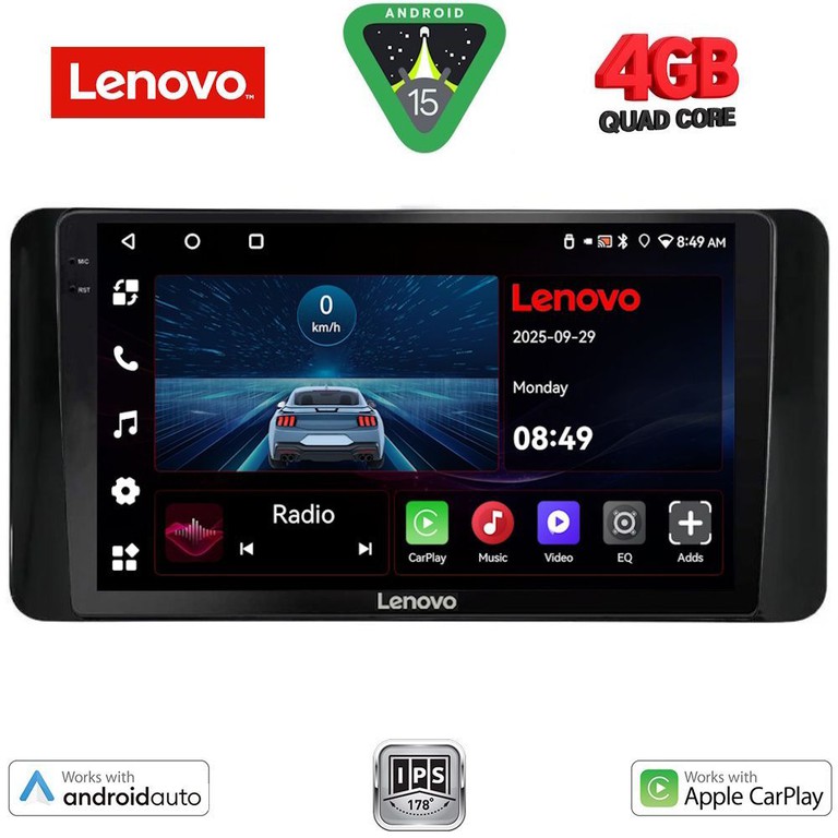 LENOVO LVE 8778_CPAA (10inc) MULTIMEDIA TABLET for TOYOTA LAND CRUISER LC300 mod. 2023-2026