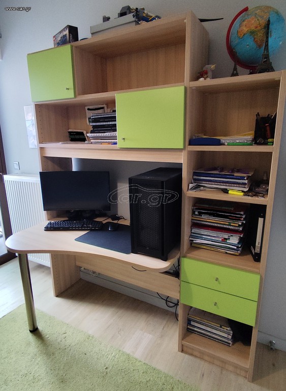 Παιδικό σετ βιβλιοθήκη γραφείο Modeco