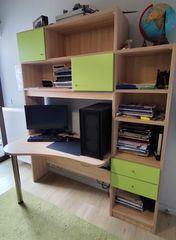 Παιδικό σετ βιβλιοθήκη γραφείο Modeco
