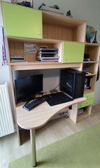 Παιδικό σετ βιβλιοθήκη γραφείο Modeco-thumb-3