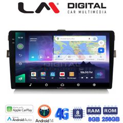 LM Digital - LM ZQ8028 GPS Οθόνη OEM Multimedia Αυτοκινήτου για Toyota Auris 2007 > 2012 (CarPlay/AndroidAuto/BT/GPS/WIFI/GPRS)