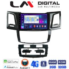 LM Digital - LM ZR8820 GPS Οθόνη OEM Multimedia Αυτοκινήτου για TOYOTA HILUX 2005>2016 (CarPlay/AndroidAuto/BT/GPS/WIFI/GPRS)