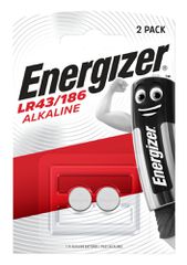 ENERGIZER αλκαλικές μπαταρίες LR43/186, 1.5V, 2τμχ