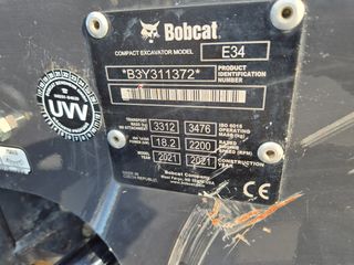 Εκσκαφάκι (διαβολάκι) Bobcat 2021 E34 Αψογο!-thumb-18