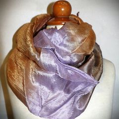 Αυθεντικό Μεταξωτό φουλάρι real Silk 1,70 Χ 0,33μ. ακατέργαστο γνησιο μετάξι  SIAM SILK  SL142