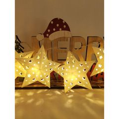 Modee Χριστουγεννιάτικα Διακοσμητικά Φωτάκια LED Μπαταρίας (10LED/120cm/10cm) Θερμό Λευκό