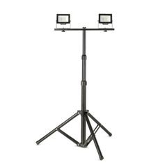 Avide LED Flood Light Slim Αισθητήρας PIR, SMD 2x30W CW 6400K 2 Κεφαλές με Τρίποδο