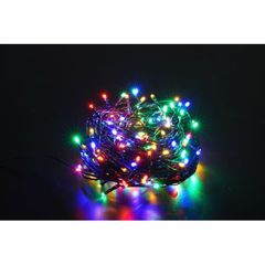 Modee Lighting Χριστουγεννιάτικα Λαμπάκια LED με Τροφοδοτικό (100LED/10m/10cm) Πολύχρωμα