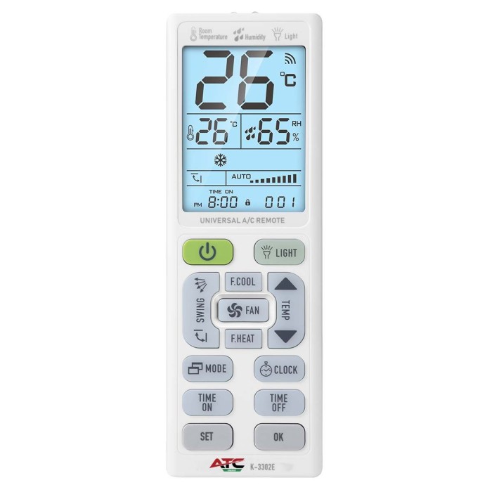 ATC K-3302E AC Universal Τηλεχειριστήριο