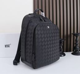 Mont Blanc Backpack High Quality Real Leather-thumb-4