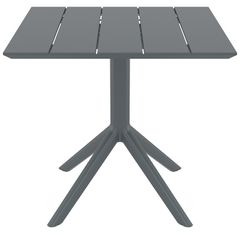 PARIS DARK GREY 80X80X74εκ. ΤΡΑΠΕΖΙ ΠΟΛ/ΝΙΟΥ