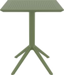 SKY OLIVE GREEN 60Χ60X74εκ. ΤΡΑΠΕΖΙ ΠΤΥΣ/ΝΟ ΠΟΛ/ΝΙΟΥ