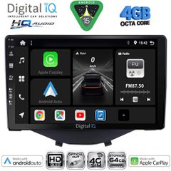 DIGITAL IQ BXK 19715_CPAA CLIMA-A/C (9inc) MULTIMEDIA TABLET for CITROEN C1-PEUGEOT 108-TOYOTA AYGO mod. 2014-2022 | Pancarshop