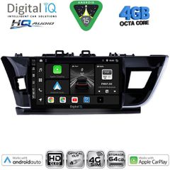 DIGITAL IQ BXK 19714BIG_CPAA (10inc) MULTIMEDIA TABLET for TOYOTA COROLLA mod. 2013-2016 | Pancarshop