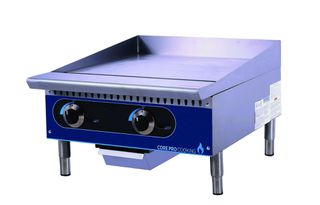 ΠΡΟΣΦΟΡΑ!!! KARAMCO E-RQP-24A (60,9x72,8x39,4cm - Gas: 17,5Kw - Καυστήρες: 2 - Όλο Λείο) Επιτραπέζιο Υγραερίου Πλατό Ψησίματος - Ανοξείδωτη Επιφάνεια