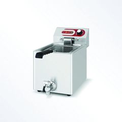 ΠΡΟΣΦΟΡΑ!!! KARAMCO EF-8LV ( 8Lit - 3Kw/230V -27x41,5x43,5cm) Επιτραπέζια Μονή Ηλεκτρική Οικιακή Φριτέζα - Καλάθι 22x20x14,5cm