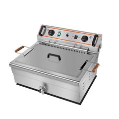ΠΡΟΣΦΟΡΑ!!! KARAMCO IEF-201V (20 Lit) Ηλεκτρική Φριτέζα για Λουκουμάδες - 4,8 Kw/230V - (59x52x35cm)