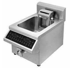 ΠΡΟΣΦΟΡΑ!!! KARAMCO AM-CD8F101A (33x50,5x39,5cm - 8 Lit - 3,5KW/230V) Επιτραπέζια Επαγωγική Ηλεκτρική Φριτέζα με Αυτόματη Ανύψωση & Βρύση