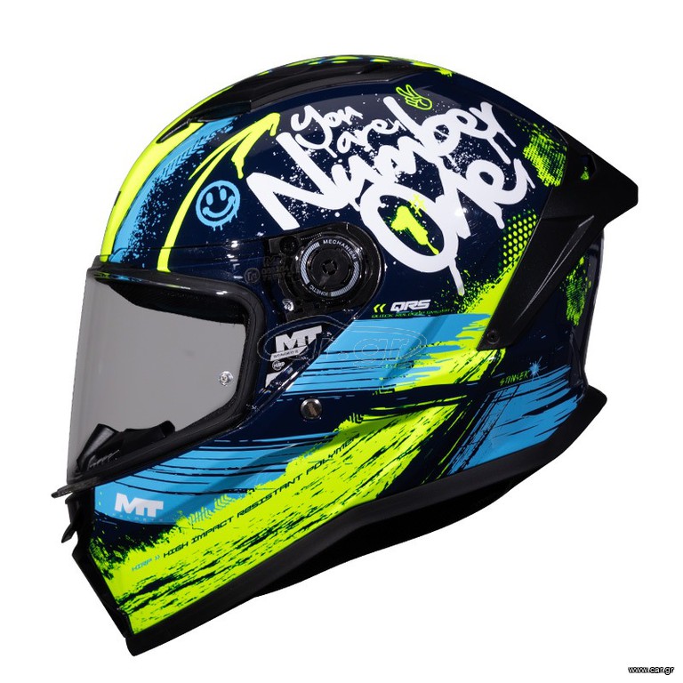 Κράνος MT Stinger 2 Junior Rocket C3 μπλε/fluo gloss