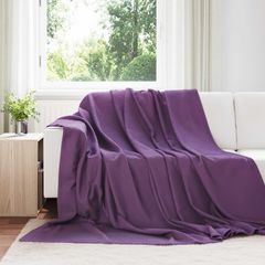 vidaXL Ριχτάρια 6 pcs Μοβ 240 x 220 cm Μαλλί