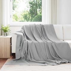 vidaXL Ριχτάρια 6 pcs Γκρι 240 x 220 cm Μαλλί