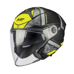 Κράνος Μηχανής Ανοιχτό MT Cosmo SV S Arrow B3 μαύρο/fluo matt