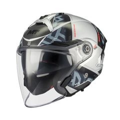 Κράνος Μηχανής Ανοιχτό Κράνος MT Cosmo SV S Arrow C2 γκρι/σκούρο γκρι gloss