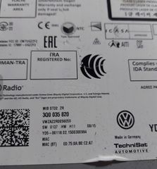 Volkswagen Golf 2016 Radio 3Q0035820 / 3G0919605-thumb-7