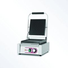 ΠΡΟΣΦΟΡΑ!!! KARAMCO PG-811A (36x30,5x20,5cm -1,8kW/230V - Κάτω: 24x28cm - Πάνω: 24x28cm) Μονή Ηλεκτρική Τοστιέρα Ραβδωτή Πάνω / Ραβδωτή Κάτω