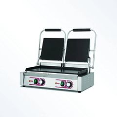 ΠΡΟΣΦΟΡΑ!!! KARAMCO PG-813B (56,5x36x21,5cm -3,6kW/230V - Κάτω: 50x28cm - Πάνω: 24x28cm) Διπλή Ηλεκτρική Τοστιέρα Λεία Πάνω / Λεία Κάτω