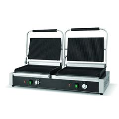 ΠΡΟΣΦΟΡΑ!!! KARAMCO PG-812D (84,5x36x21,5cm -4,2kW/230V - Κάτω: 36x28,5cm - Πάνω: 36x28,5cm) Διπλή Ηλεκτρική Μεγάλη Τοστιέρα Ραβδωτή Πάνω / Ραβδωτή Κάτω
