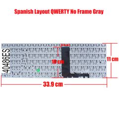 Teclado Español para Portátil - Spanish Laptop Keyboard για Lenovo Ideapad L340-15API - Model/Type : 81LW SN20M62982 V161420AS1 PK1314F4A01 PK1329A4A01 PC5CP ES No Frame Gray ( Κωδ.40486ES )-thumb-1