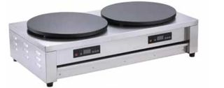 ΠΡΟΣΦΟΡΑ!!! KARAMCO FJ-02BE (2x Ø40cm - 87x45x24cm - 2x 3,2Kw/230V) Ηλεκτρική Διπλή Κρεπιέρα με Μαντεμένια Αντικολλητική Επιφάνεια
